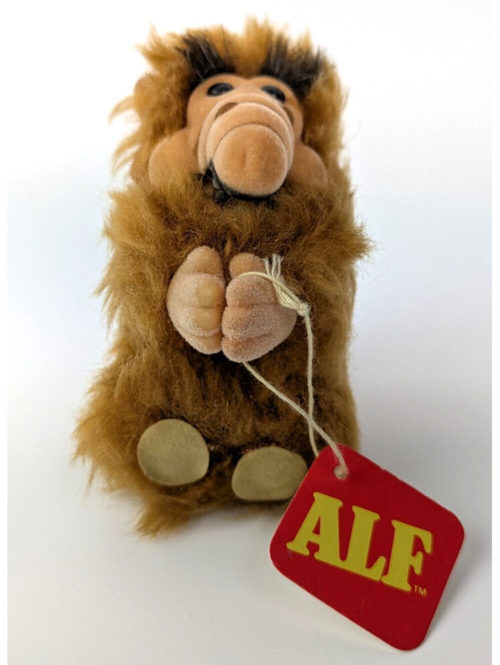 Vintage 1987 ALF Clip On Plush Toy 3.5" Pencil Hugger Russ Berrie Alien Grabber